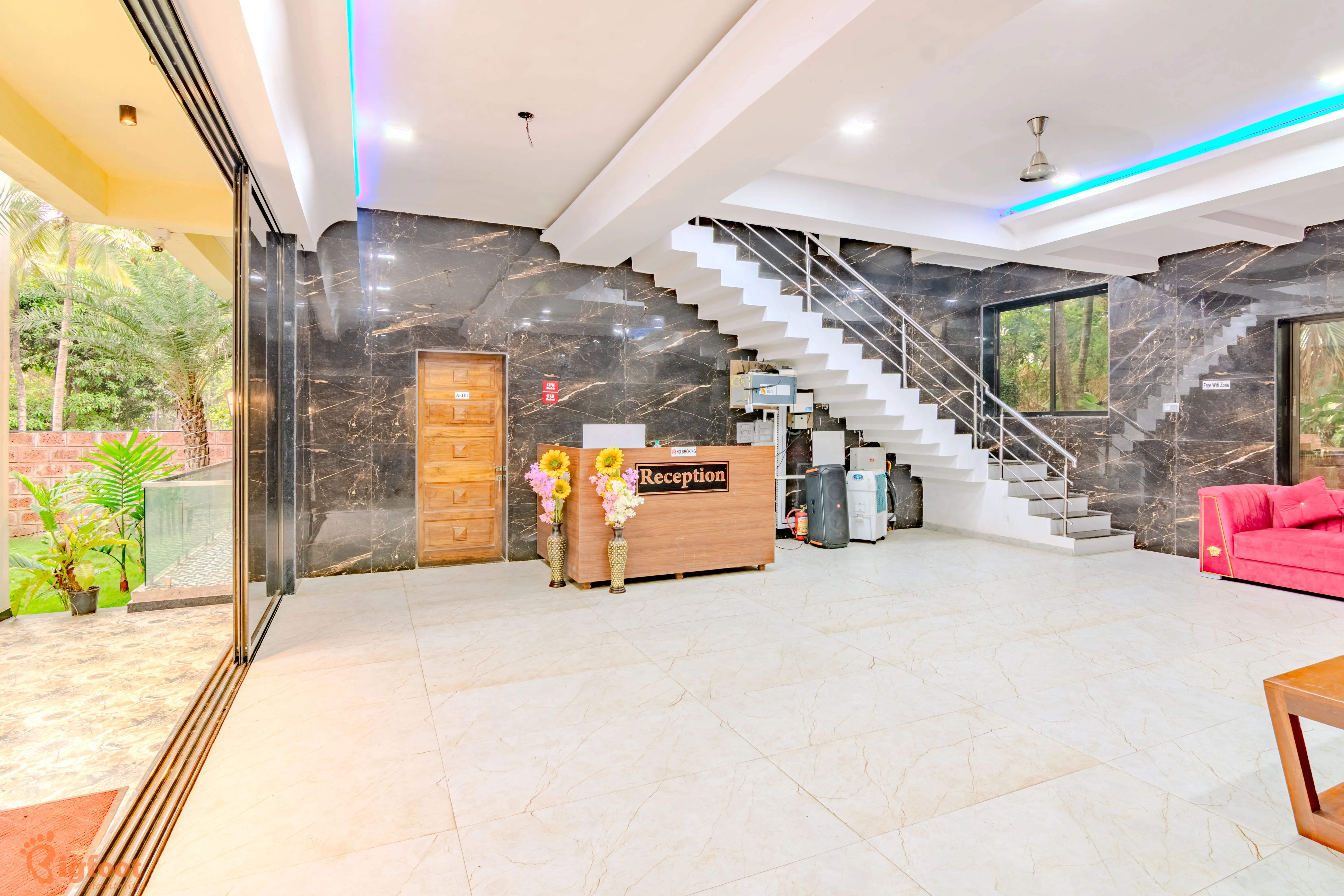 Reception area